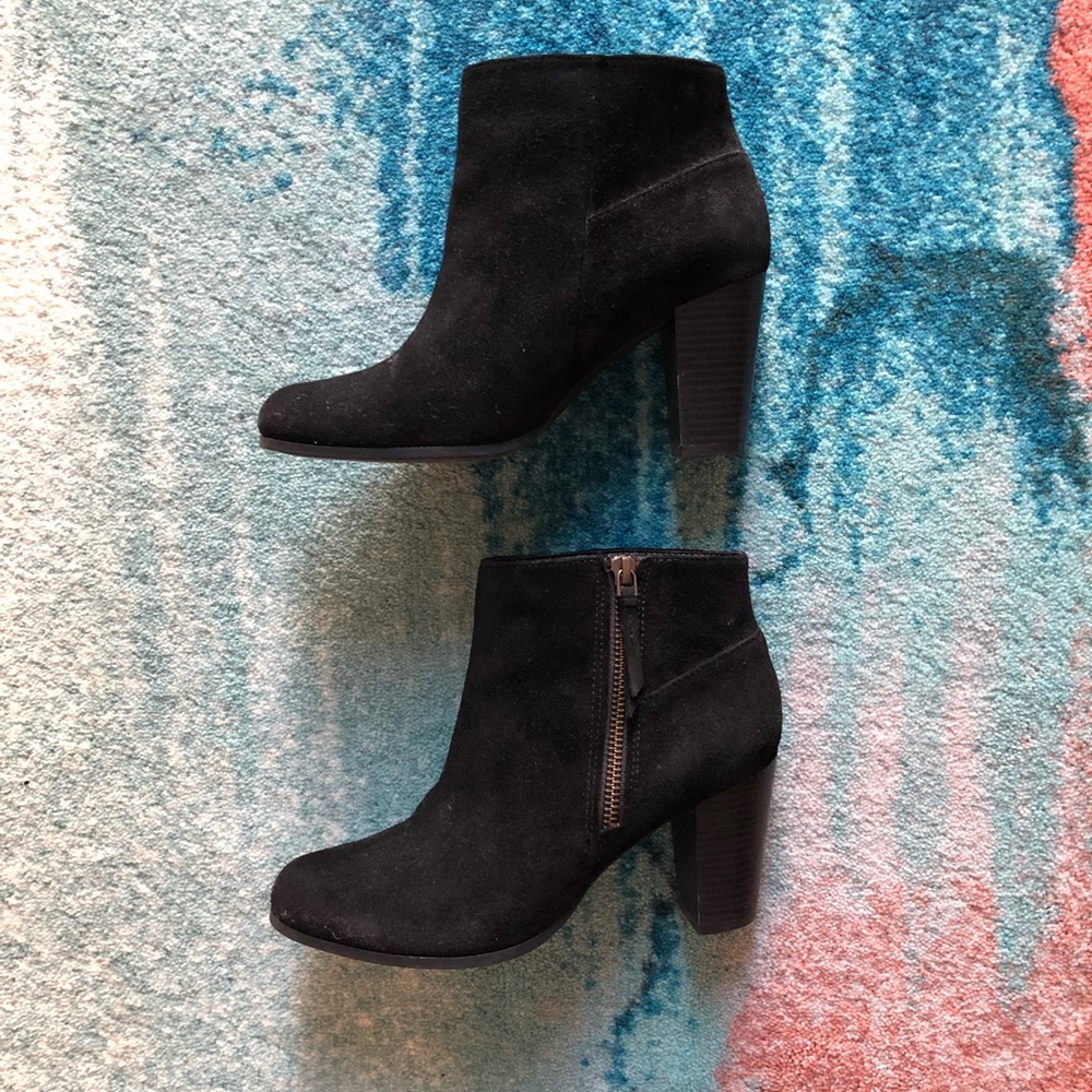 Cole Haan black suede booties (6.5)